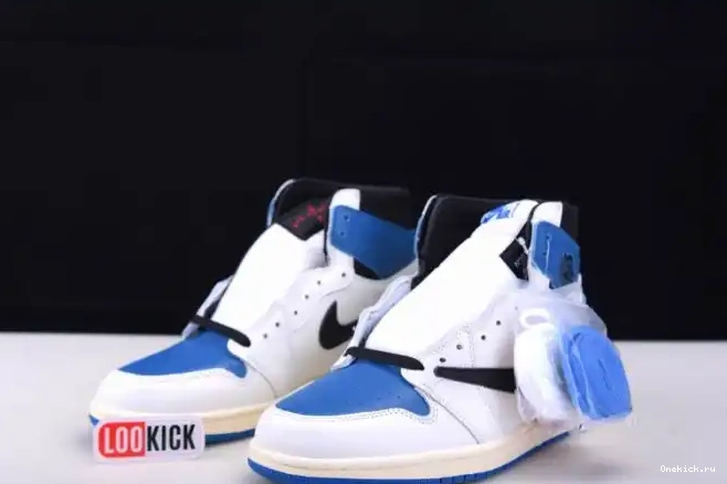 One Kick Scott Jordan 1 and White Travis Air Blue DH3227-105 0611